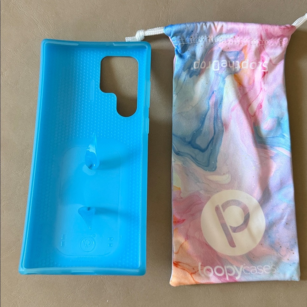Loopy Pastel Marble Phone Case Samsung S22 Ultra EUC - Picture 2 of 3